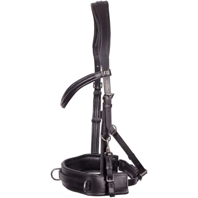 Abbildung von Harry&#039;s Horse Kapzaum Comfort Leder Schwarz Vollblut
