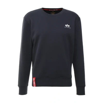 Abbildung von Alpha Industries Small LOGO Sweatshirt, Herren, Größe: Small, Rep blue