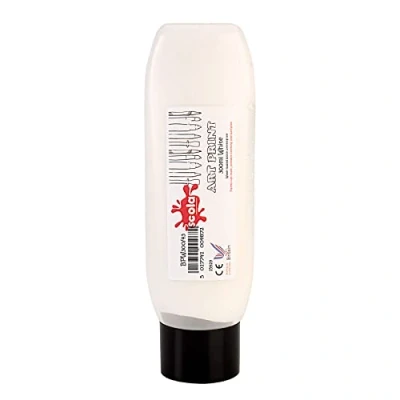 Abbildung von 1 x 300 ml Wasserfarben Lino Bastel Block Druckfarbe weiß