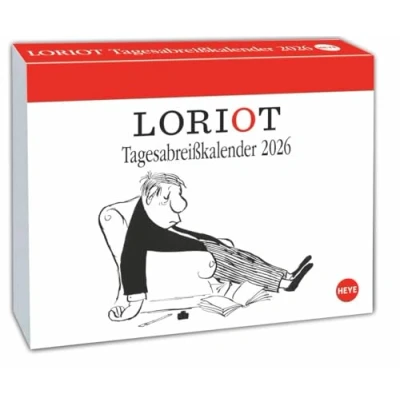 Abbildung von Loriot Tagesabreißkalender 2026: Kultiger Humor Tischkalender, Abreißkalender für jeden Tag. Kalender 2026 zum Aufstellen oder Aufhängen. (Tagesabreißkalender Heye)