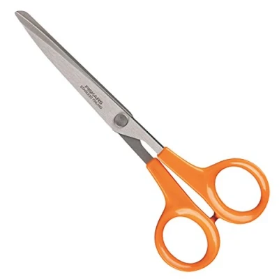 Abbildung von Fiskars Papierschere, Gesamtlänge: 17 cm, Qualitätsstahl/Kunststoff, Classic, 1000816