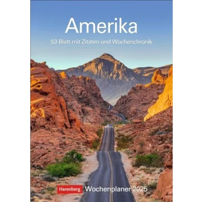 Abbildung von Amerika Wochenplaner 2025 53 Blatt mit Zitaten und Wochenchronik: Kalender Zitaten, Fotos Wochenkalendarium. Terminplaner für Übersicht im ... hochwertigen (Wochenplaner Harenberg)