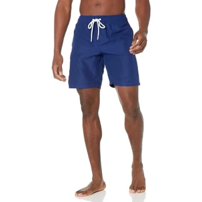 Abbildung von Amazon Essentials Herren Badehose, Schnell Trocknend, 23 cm, Marineblau, M
