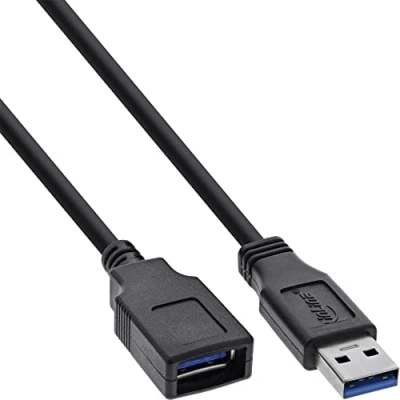Abbildung von InLine 35620 USB 3.0 Kabel Verlängerung, A Stecker / Buchse, schwarz, 2m
