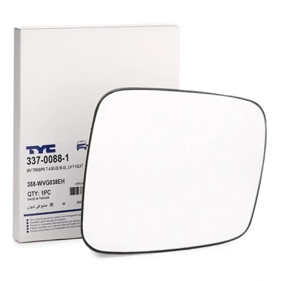 Abbildung von TYC 337 0088 1 Außenspiegelglas links VOLKSWAGEN: Transporter 4 Bus,