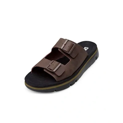 Abbildung von Camper Oruga Pantolette flach, Herren, Größe: 41, Dark brown Schuhe