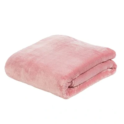 Abbildung von Gözze Premium Cashmere Feeling Wohn und Kuscheldecke, 500 g/m², 180 x 220 cm Altrosa