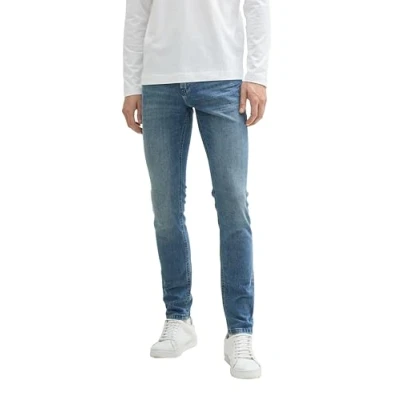 Abbildung von TOM Tailor Jeans Slim Fit, Herren, Größe: 34x32, Clean mid stone blue denim