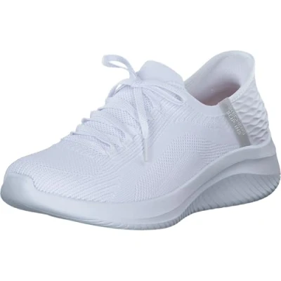 Abbildung von Skechers Damen Ultra Flex 3.0 Brilliant Path, White Knit Light Gray Trim, 37.5 EU