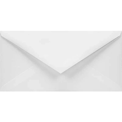 Abbildung von Netuno 50 weiße Briefkuverts DIN Lang 110 x 220 mm 120g Aster Smooth White Briefumschläge DL ohne Fenster für Gruß Karten Hochzeits Einladungen wedding invitation envelope