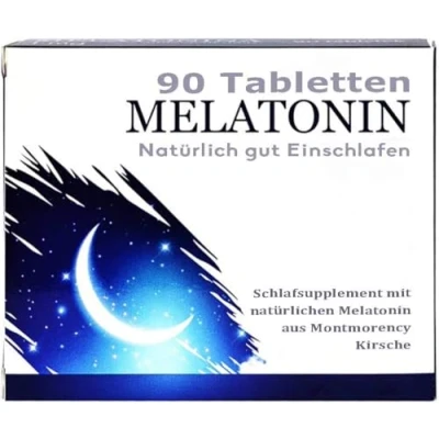 Abbildung von Einschlafhilfe, 60 Tabletten, Hopfen, Melisse, Lavendel, natürliches Melatonin aus Montmorency Sauerkirsche, Einschlafen, einschlafspray, schlaftabletten, schlafmittel schlafgut schlafsterne