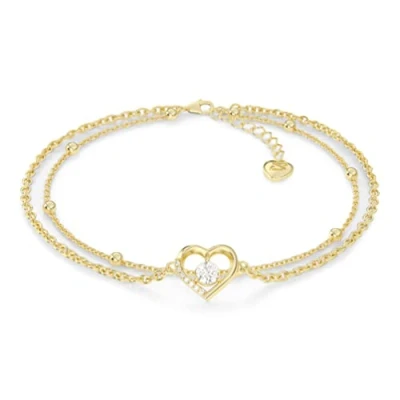 Abbildung von SERASAR Fussketten für Frauen Silber 925 stabil 18 Karat Gold Schmuck Damen Kette Fußkettchen Mädchen Anklet Schmuckbox Geschenk Idee Muttertagsgeschenk Weihnachten