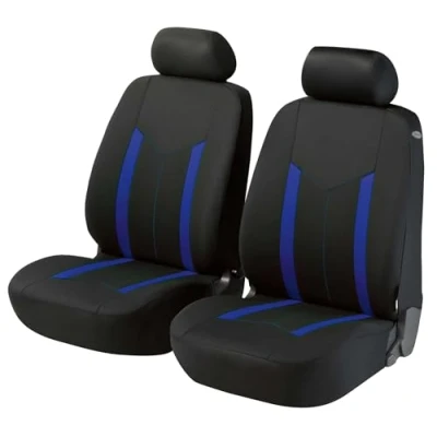 Abbildung von WALSER ZIPP IT Basic 11796 Sitzschonbezug blau/schwarz Polyester vorne VOLKSWAGEN: Polo V Hatchback, IV Golf Alltrack 7