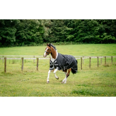 Abbildung von Amigo Turnout Rug 1200D 250g Black/Titanium Grey/Silver 155/206 Agradi.deVerkauft von Agradi