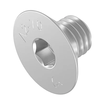 Abbildung von SECCARO Senkschraube M6 x 8 mm, Edelstahl V2A VA A2, DIN 7991 / ISO 10642, Innensechskant, 20 Stück