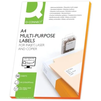 Abbildung von Q Connect KF10659 Etiketten weiß, 105 x 74 mm