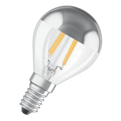 Abbildung von OSRAM Dimmbare Filament LED Lampe mit E14 Sockel, Warmweiss (2700K), Tropfenform, 4W, Ersatz für 31W Glühbirne, klar, Retrofit CLASSIC P Mirror