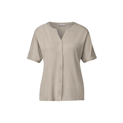 Abbildung von STREET ONE Damen 3226956 Shirt im Tunika Look, Morning beige, 34