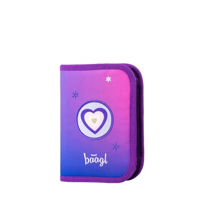 Abbildung von Baagl Hertz Federmäppchen für Kinder, Größe: One Size, Violett