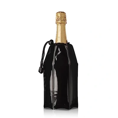 Abbildung von Vacu Vin Flexibler Champagnerkühler Wiederverwendbar Schwarz Manschette für Standardflaschen