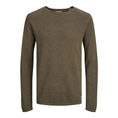 Abbildung von Jack &amp; Jones Jjehill CREW NECK NOOS Strickpullover, Herren, Größe: Small, Canteen
