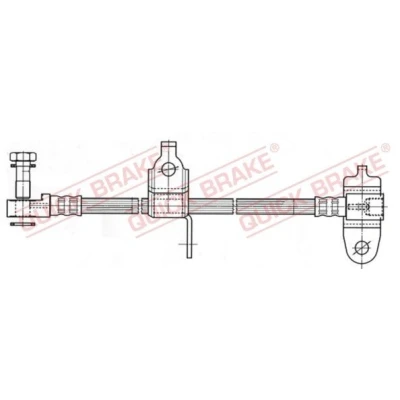 Abbildung von QUICK BRAKE 59.977X Bremsschläuche 436 M12x1 FORD: Transit Mk5 Van