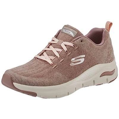 Abbildung von Skechers Damen Arch FIT Comfy Wave Sneaker, Braun, 37.5 EU