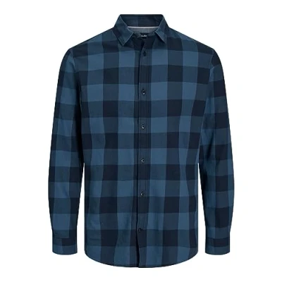 Abbildung von Jack &amp; Jones Junior Jjegingham Shirt Hemd für Kinder, Größe: 128, Ensign blue