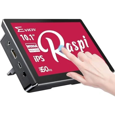 Abbildung von EVICIV Touchscreen Monitor, 10.1 Zoll Display für Raspberry Pi mit Lüfter, 1280x800 Kleiner tragbarer Monitor 5/400/4/3/2/Zero/B/B+ Win11/10/8/7 Jetson Nano