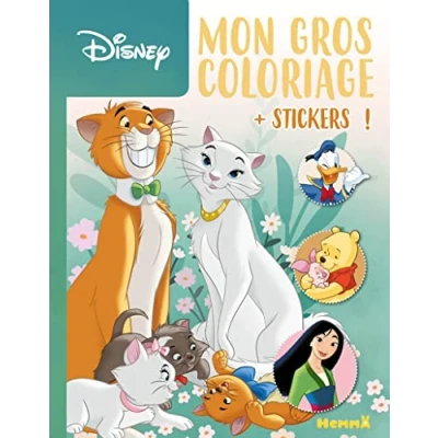 Abbildung von Disney Mon gros coloriage + stickers ! (Les Aristochats): Avec des