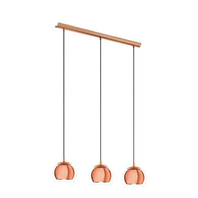 Abbildung von Eglo 94591 Pendelleuchte ROCAMAR kupferfarben, E27 max. 3X40W L: 78cm, H: 110cm