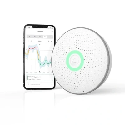 Abbildung von Airthings 2950 Wave Radon Smartes Messgerät mit Feuchtigkeits und Temperaturüberwachung, genau anwenderfreundlich, kabellos, App