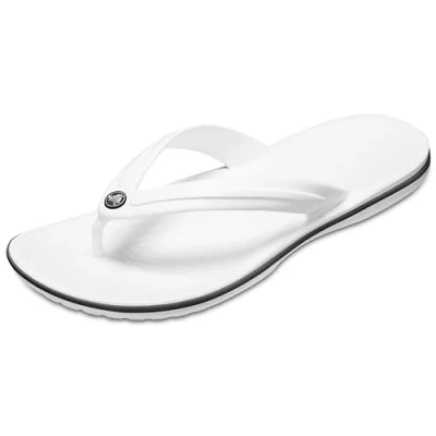Abbildung von Crocs Crocband flip 11033 Unisex Erwachsene Zehentrenner, Gr. 39/40 EU, Weiß (White 100)