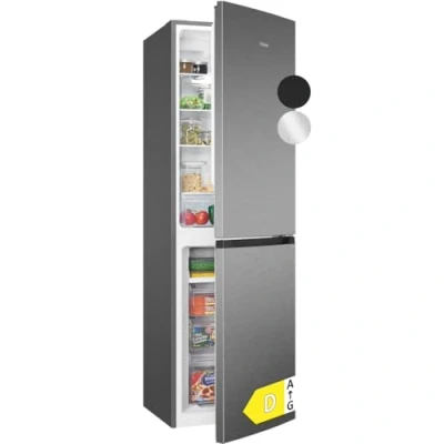 Abbildung von Bomann® Kühlschrank mit Gefrierfach No Frost Gefrierteil 181cm leise 39dB Kühl Gefrierkombination MultiAirflow 247L KG 7360 inox