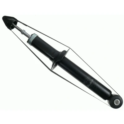 Abbildung von SACHS 313 977 Stoßdämpfer Gasdruck Zweirohr Teleskop oben Stift, unten Auge MITSUBISHI: COLT 5