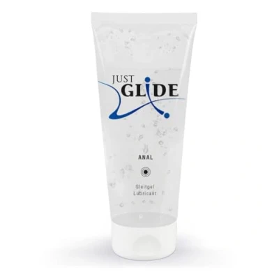 Abbildung von Just Glide Anal intensives Gleitgel für Frauen und Männer, wasserbasiert, vegan, fett ölfrei, geeignet Sex Toys Kondome, 200 ml