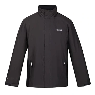 Abbildung von Regatta Matt wasserdichte Shell Jacke mit Netzfutter, Kapuze und Reißverschlusstaschen