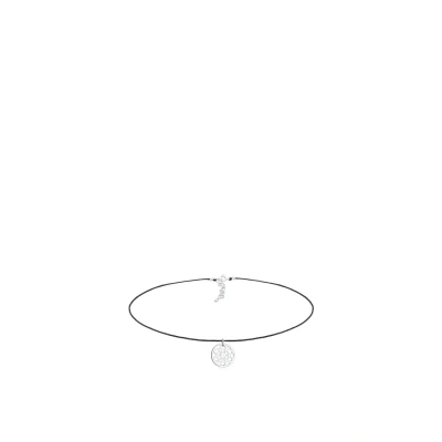 Abbildung von Elli Choker Halskette silvercoloured/black, Damen, Größe: 36, Silver coloured/black