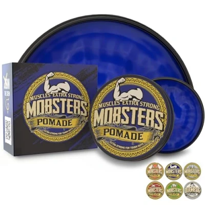 Abbildung von Mobsters Pomade Haarwachs auf Wasserbasis, mattes Finish, groß, 140 ml Dose Special Edition