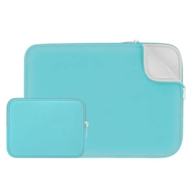 Abbildung von RAINYEAR 14 Zoll Laptop Hülle Laptophülle Laptoptasche Gepolsterte Weiche Futter Schutzhülle mit Zubehör Tasche Kompatibel für Notebook Tablet Ultrabook Chromebook(Blau,Aktualisierte Version)
