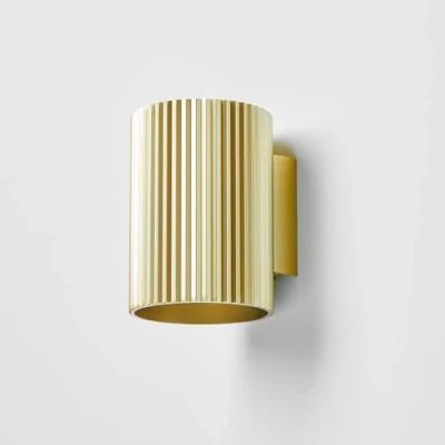 Abbildung von Loevschall Sekvens Wandleuchte Wandlampe Gold Beleuchtung für Küche, Bad, Wohnzimmer &amp; Flur LED Innen Minimalistische Stilvolle aus Messing