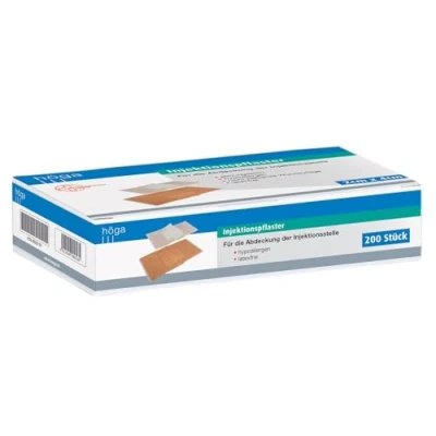 Abbildung von Injektionspflaster, hautfarben, atmungsaktiv, hypoallergen, 2 cm x 4 200 Stück