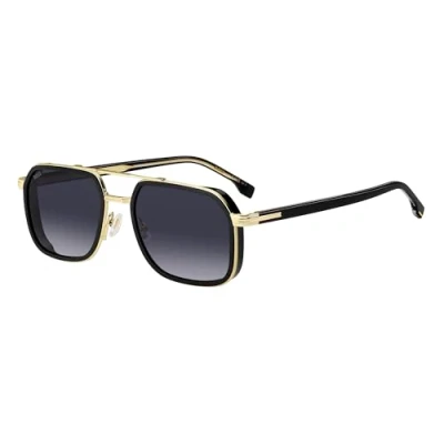 Abbildung von BOSS Sonnenbrille black/goldcoloured, Herren, Größe: 55, Black/gold coloured