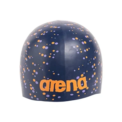 Abbildung von arena Unisex Badekappe für Erwachsene, zum Training und Rennen, 100% Silikon, Einheitsgröße, gepunktet