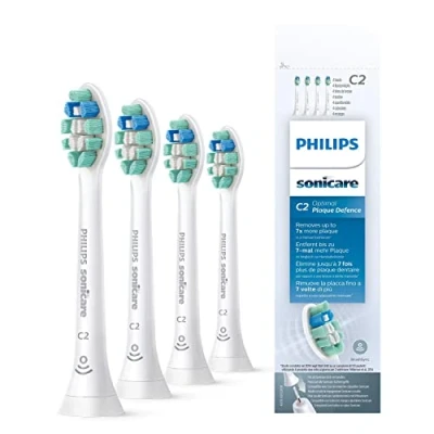 Abbildung von Philips Sonicare c2 zahnbürsten zum plaque schutz, 4er pack HX902410