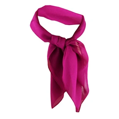 Abbildung von TigerTie Damen Chiffon Nickituch in magenta einfarbig unicolor Halstuch Größe 50 cm x