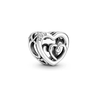 Abbildung von Pandora Charm Herz &quot;MOM&quot; Silber 790800C00