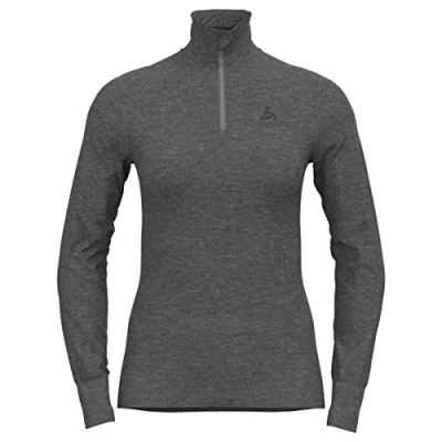 Abbildung von Odlo Langarmshirt steel grey melange, Damen, Größe: 38, melange