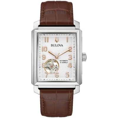 Abbildung von Bulova Herren Analog Automatik Uhr mit Leder Armband 96A268