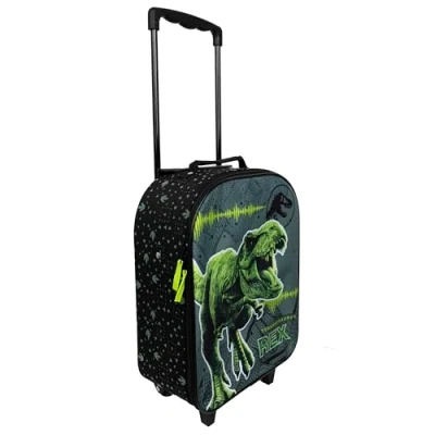 Abbildung von Undercover Jurassic World Kinder Trolley geräumiges Hauptfach idealer Reisebegleiter verstellbare und fixierbare Teleskopstange